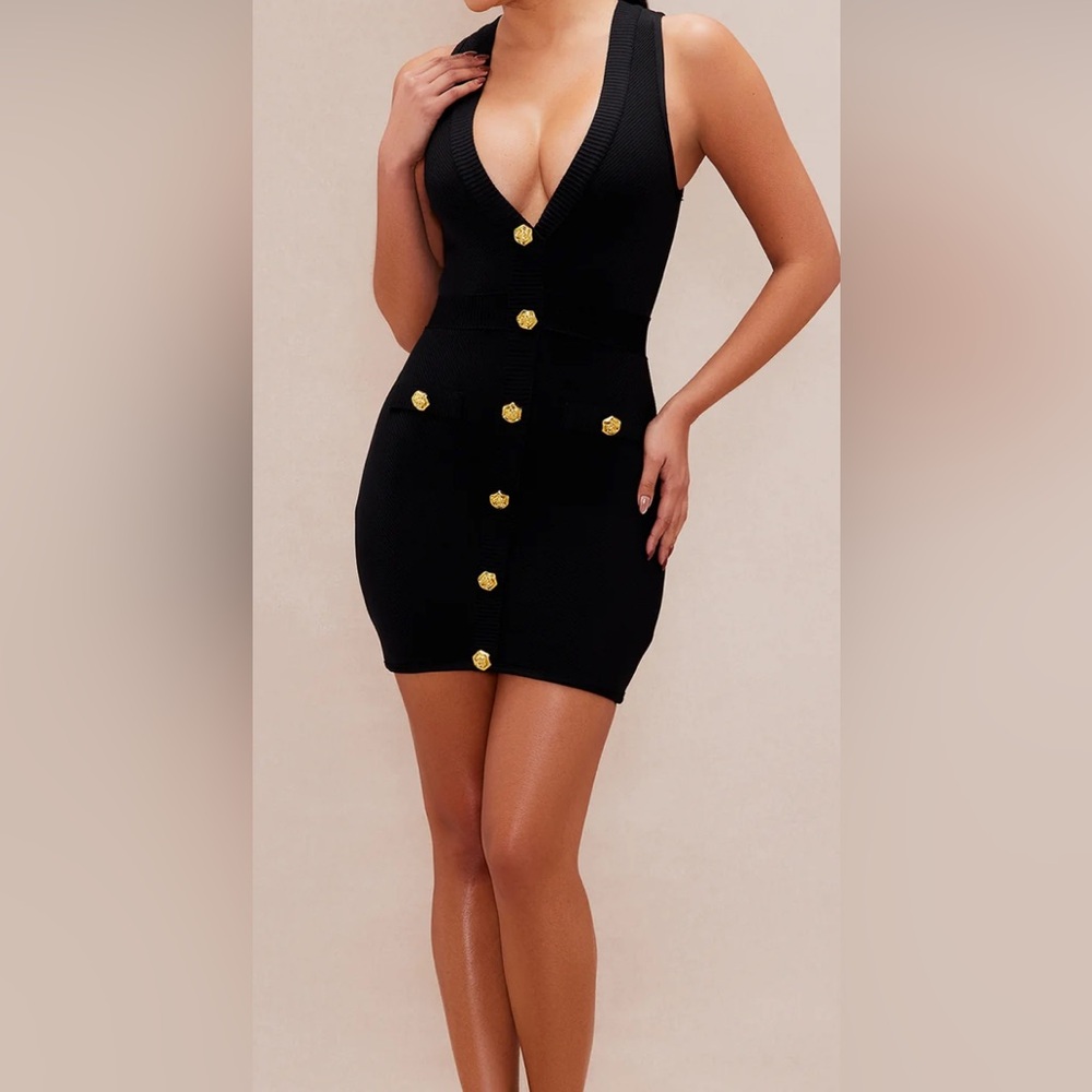 Black Bandage Mini Dress Size L
